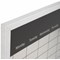 Bi-Office Magnetic Weekly Silver Finish Planner, Grey Frame, 600x400mm