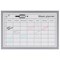 Bi-Office Magnetic Weekly Planner Whiteboard, Grey Frame, 600x400mm