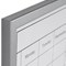 Bi-Office Magnetic Weekly Planner Whiteboard, Grey Frame, 600x400mm