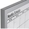 Bi-Office Magnetic Monthly Planner Whiteboard, Grey Frame, 600x400mm