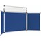 Bi-Office Showboard, 3 Panel+Header Boards, 900x600mm, Blue