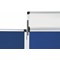 Bi-Office Showboard, 3 Panel+Header Boards, 900x600mm, Blue