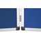 Bi-Office Showboard, 3 Panel+Header Boards, 900x600mm, Blue