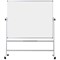 BiBi-Office Mobile Revolving Lacquered Steel Magnetic Whiteboard, 1500x1200mm