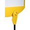 Bi-Office Arrow Magnetic Drywipe Floor Sign, Yellow