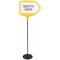 Bi-Office Arrow Magnetic Drywipe Floor Sign, Yellow