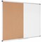 Bi-Office Maya Cork and Magnetic Drywipe Combination Board, 1200x900mm, Aluminium Frame