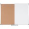 Bi-Office Maya Cork and Drywipe Combination Board, 1200x900mm, Aluminium Frame