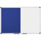 Bi-Office Maya Blue Felt and Drywipe Combination Board, 600x400mm, Aluminium Frame