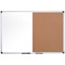 Bi-Office Maya Cork and Drywipe Combination Board, 900x600mm, Aluminium Frame