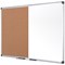 Bi-Office Maya Cork and Drywipe Combination Board, 900x600mm, Aluminium Frame