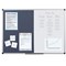 Bi-Office Maya Blue Felt and Magnetic Drywipe Combination Board, 1800x1200mm, Aluminium Frame