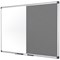 Bi-Office Maya Grey Felt and Drywipe Combination Board, 1800x1200mm, Aluminium Frame