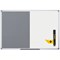 Bi-Office Maya Grey Felt and Drywipe Combination Board, 1800x1200mm, Aluminium Frame