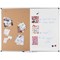 Bi-Office Maya Cork and Magnetic Drywipe Combination Board, 800x600mm, Aluminium Frame