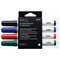 Bi-Office Drywipe Markers, Assorted Colours, Pack of 4