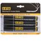 Bi-Office Inkstring XL Drywipe Markers, Black, Pack of 3