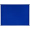 Bi-Office Earth Maya Felt Noticeboard, Aluminium Frame 1200x900mm, Blue