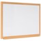 Bi-Office Earth Prime Non-Magnetic Whiteboard, Oak MDF Frame, 1200x900mm