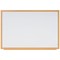 Bi-Office Earth Executive Non-Magnetic Whiteboard, Oak MDF Frame, 1800x1200mm