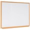 Bi-Office Earth Executive Non-Magnetic Whiteboard, Oak MDF Frame, 1800x1200mm