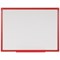 Bi-Office Maya Double Sided Non-Magnetic Gridded Whiteboard, Red Frame, 2400x1200mm