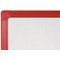 Bi-Office Maya Double Sided Non-Magnetic Gridded Whiteboard, Red Frame, 2400x1200mm