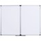 Bi-Office Maya Trio Magnetic Whiteboard, Aluminium Frame, 1200x900mm