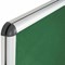 Bi-Office Enclore Green Felt Noticeboard Display Case, 15xA4, Aluminium Frame