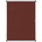 Bi-Office Enclore Burgundy Felt Noticeboard Display Case, 9xA4, Aluminium Frame