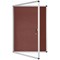 Bi-Office Enclore Burgundy Felt Noticeboard Display Case, 9xA4, Aluminium Frame