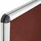 Bi-Office Enclore Burgundy Felt Noticeboard Display Case, 9xA4, Aluminium Frame