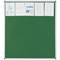 Bi-Office Enclore Green Felt Notice Board Display Case, 20xA4, Aluminium Frame