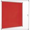 Bi-Office Enclore Red Felt Notice Board Display Case, 12xA4, Aluminium Frame