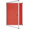 Bi-Office Enclore Red Felt Noticeboard Display Case, 9xA4, Aluminium Frame