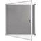 Bi-Office Enclore Grey Felt Notice Board Display Case, 12xA4, Aluminium Frame