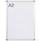 Bi-Office Curled Snap Display Frame, A2, Aluminium Plastic Corners