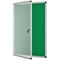 Bi-Office Enclore Green Felt Noticeboard Display Case, 9xA4, Aluminium Frame