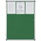 Bi-Office Enclore Green Felt Noticeboard Display Case, 9xA4, Aluminium Frame