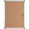 Bi-Office Earth Enclore Cork Board Display Case, 6xA4, Aluminium Frame