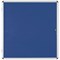 Bi-Office Enclore Blue Felt Notice Board Display Case, 12xA4, Aluminium Frame