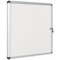 Bi-Office Earth Enclore Magnetic Whiteboard Display Case, 6xA4, Aluminium Frame