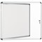 Bi-Office Earth Enclore Magnetic Whiteboard Display Case, 6xA4, Aluminium Frame