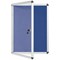 Bi-Office Enclore Blue Felt Notice Board Display Case, 4xA4, Aluminium Frame