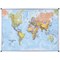 Bi-Office Maya Magnetic World Map Board, 1200x900mm