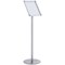 Bi-Office Floor Standing Aluminium Curled Snap Display, A3