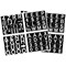 Bi-Office Magnetic Changeable Characters Numbers, 23mm, White on Black, Pack of 144