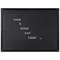 Bi-Office Maya Landscape Letterboard, Aluminium Frame, 600x450mm, Black