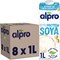 Alpro Original Soya Milk, 1 Litre, Pack of 8