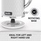 Breville VKT117 Curve Kettle, 3kw, 1.7 Litres, White/Chrome